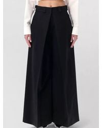 Balenciaga - High-Rise Pleated Wide-Leg Trousers - Lyst