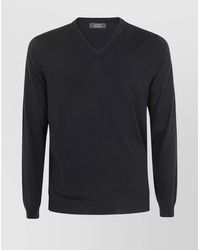 Zanone - Slim-Fit Virgin Wool V-Neck Jumper - Lyst