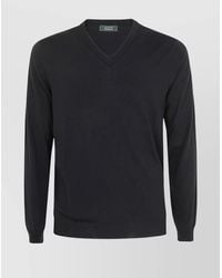 Zanone - Slim-Fit Virgin Wool V-Neck Jumper - Lyst