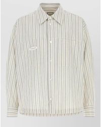 WOOYOUNGMI - Cotton Shirt Long Sleeves Striped Chest Pocket - Lyst