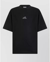 Balenciaga - Cotton Logo Print Short Sleeve T-Shirt - Lyst