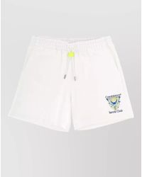 CASABLANCA - Men`s White Cotton Loopback Shorts - Lyst