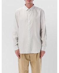 Saint Laurent - Cassandra Striped Shirt Button Down Collar - Lyst