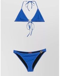Gucci - Halter Neck Triangle Bikini Top Hardware - Lyst
