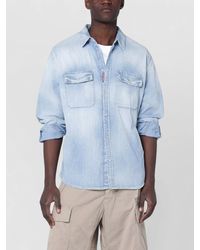 DSquared² - Shirt Collared Design Buttoned Cuffs Pockets - Lyst