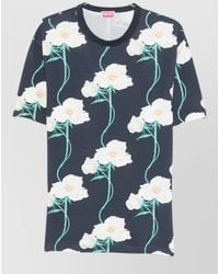 KENZO - Floral Print Short Sleeve T-Shirt - Lyst
