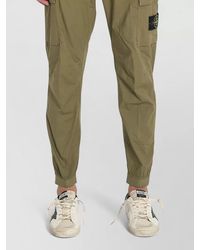 Stone Island - Cotton Regular-Fit Tapered Cargo Trousers - Lyst