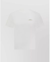 Jacquemus - Cotton Slim-Fit Logo-Patch Short-Sleeve T-Shirt - Lyst
