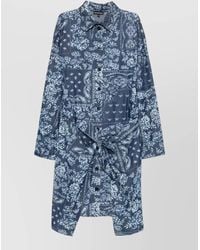Emporio Armani - Cotton Shirt Knee-Length Dress - Lyst