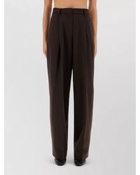Thelatest - C Axel Pants Straight Wide Leg - Lyst