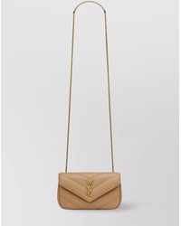 Saint Laurent - Mini Quilted Chain Strap Cross-Body Bag - Lyst