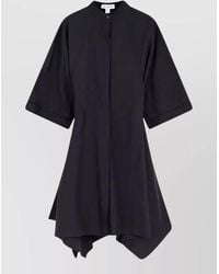 Alaïa - Paneled Cotton Knee-Length Dress - Lyst