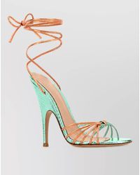Gianvito Rossi - Leather Two-Tone Sandals - Lyst