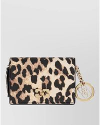 Ganni - Leopard-Print Card Holder - Lyst
