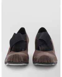 Uma Wang - Leather Ballerina Pumps Square Toe Block Heel - Lyst