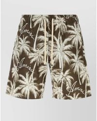 Amiri - Swim Shorts Polyester All Over Print Pockets - Lyst