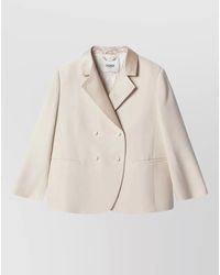 Fendi - Tailored Jacket Back Vent Notched Lapels - Lyst