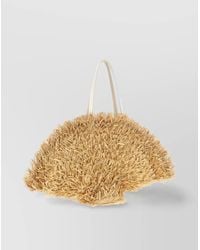 Roger Vivier - Tres Vivier Panier Large Raffia Beach Bag - Lyst