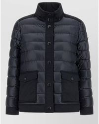Moncler - Origan Down Jacket High Collar Pockets - Lyst
