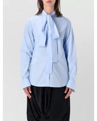 7 For All Mankind - Bow Tie Neck Long Sleeve Blouse - Lyst