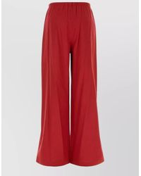 Max Mara - Jersey Destino Full Length Wide Leg Pants - Lyst