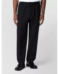 Jil Sander - Technical Serge Straight-Leg Trousers - Lyst