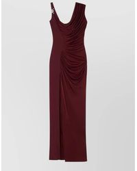 Versace - Asymmetric Draped Evening Gown - Lyst