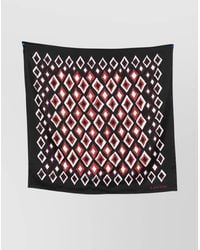 Lanvin - Silk Geometric-Print Square Scarf - Lyst