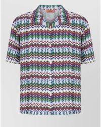 Missoni - Short Sleeve Shirt Zigzag Pattern - Lyst
