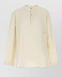 Lemaire - Poplin Vareuse Shirt Long Sleeves Pocket - Lyst