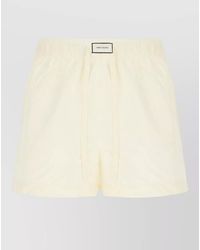 Entire studios - Cotton Bermuda Shorts Elastic Waistband Back Pocket - Lyst