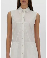 Helmut Lang - Sheer Bustier Shirt Dress Slim Silhouette - Lyst