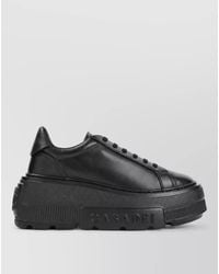 Casadei - Leather Lace-Up Sneakers - Lyst