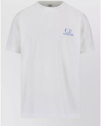 C.P. Company - Cotton Relaxed-Fit Logo-Print T-Shirt - Lyst