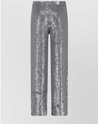 P.A.R.O.S.H. - Wide Leg Trousers Sequin Detail - Lyst