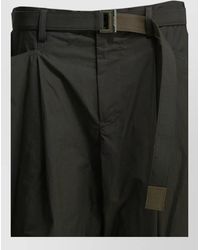 Sacai - Typewriter Parachute Shorts Belt Loops Pleats - Lyst