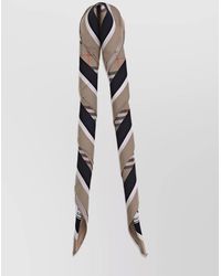 Burberry - Silk Check Square Scarf - Lyst