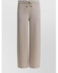Drumohr - Cashmere Wide-Leg Trousers - Lyst
