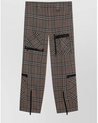 Burberry - Straight Trousers - Lyst