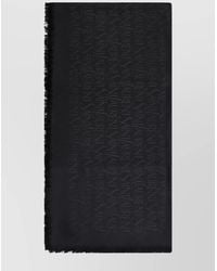 Saint Laurent - Silk Wool Jacquard Square Scarf - Lyst