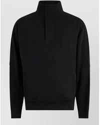 BOSS - Cotton High-Collar Zip Sweatshirt - Lyst