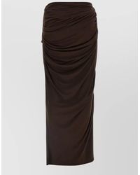 Entire studios - Draped Midi Skirt High Waist Design - Lyst