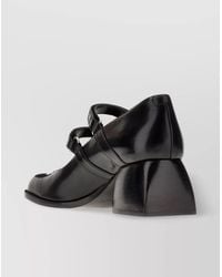 NODALETO - Leather Bulla Bacara Pumps With Block Heel - Lyst
