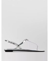 Prada - Leather Thong Sandals Open Toe Slingback - Lyst
