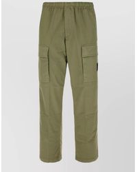 Stone Island - Stretch Cotton Cargo Pocket Trousers - Lyst