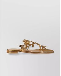 Gianvito Rossi - Patent Leather Flavia Flat Sandals - Lyst