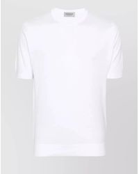 John Smedley - Fine Knit Cotton T-Shirt Kempton - Lyst