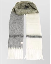 Marni - Block Design Fringed Edges Scarf - Lyst
