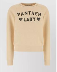 Valentino Garavani - Graphic Print Cotton Sweatshirt With Raglan Sleeves - Lyst