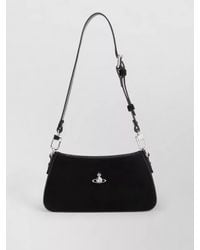 Vivienne Westwood - Tesha Suede Shoulder Bag With Adjustable Strap - Lyst